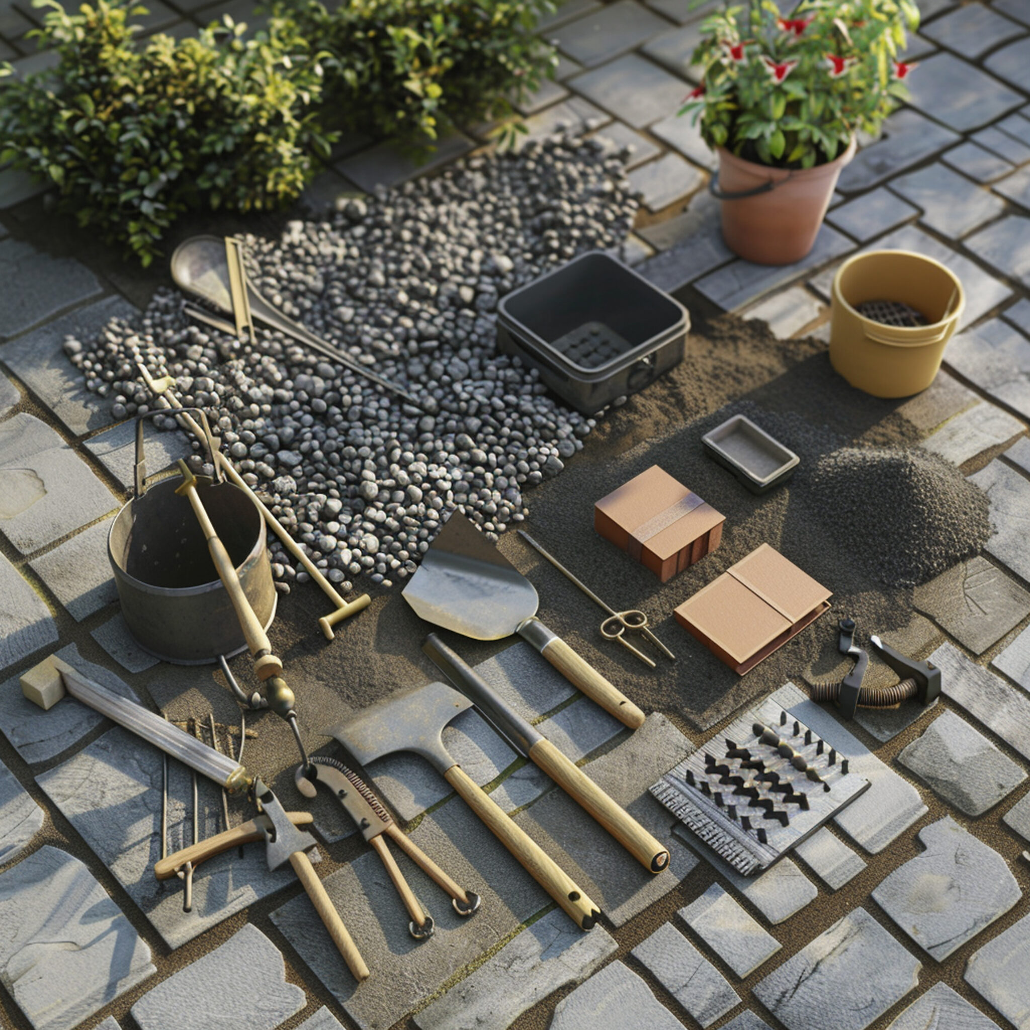 Terrasse bois en cours de pose